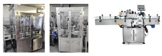 Machines for filling, capping and labelling